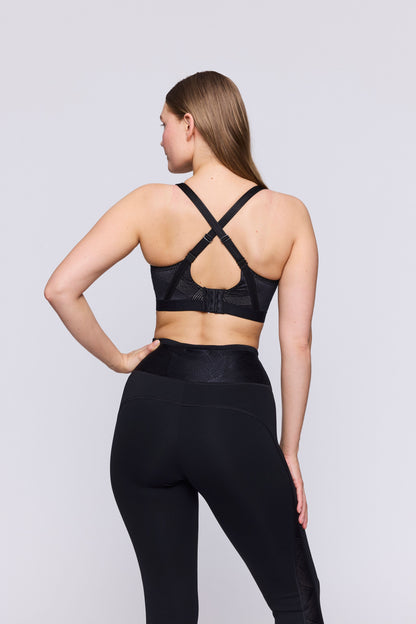 The Game Wired Sports Bra In Black - Prima Donna