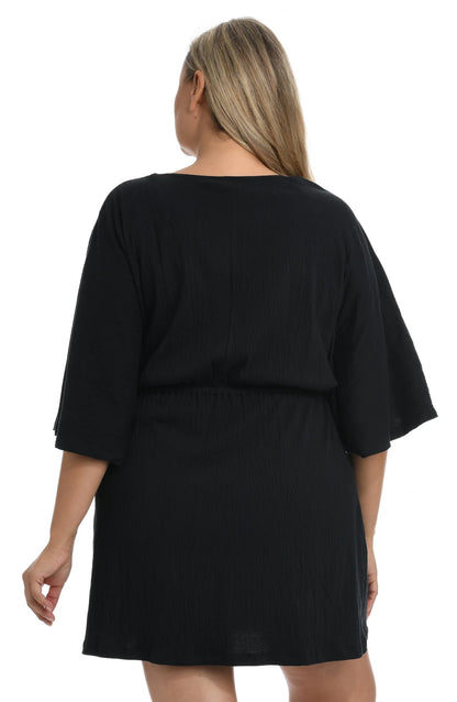 Plus Cover Ups Kimono Tunic