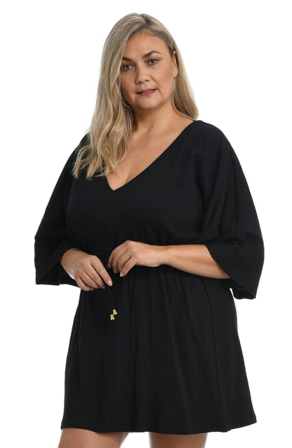 Plus Cover Ups Kimono Tunic