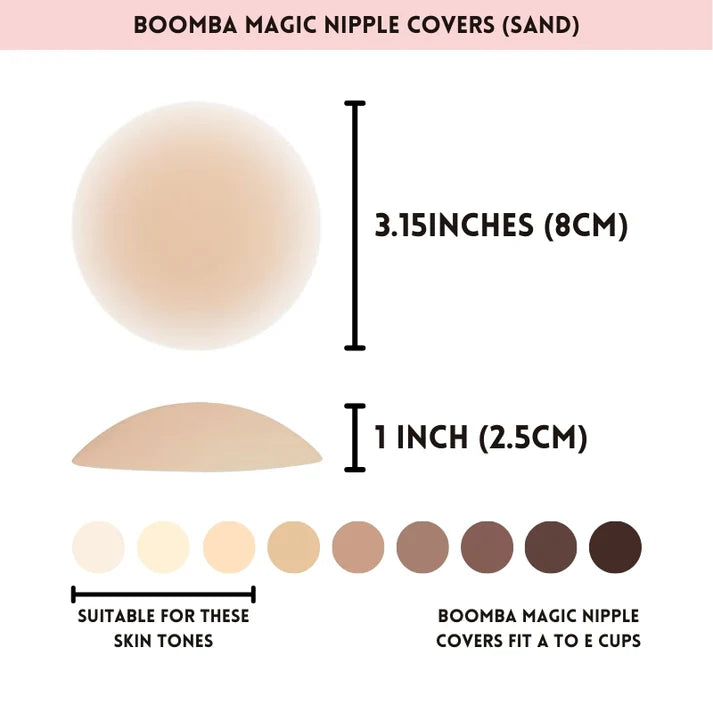 Magic Nipple Covers In Sand - Boomba