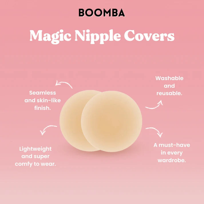 Magic Nipple Covers In Sand - Boomba