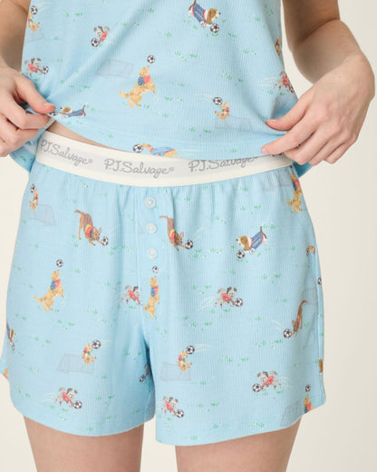 Boyfriend Boxer Short Gift Sets In Cloud Blue - PJ Salvage