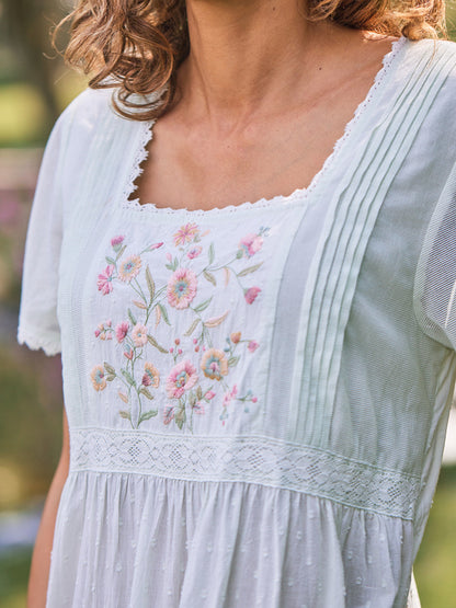 Meadow Mist Nighty In Soft Green - April Cornell