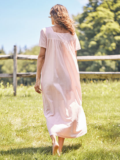 Meadow Flower Nighty In Shell Pink - April Cornell