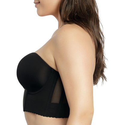 Soutien-gorge sans bretelles long Shea en noir - Parfait