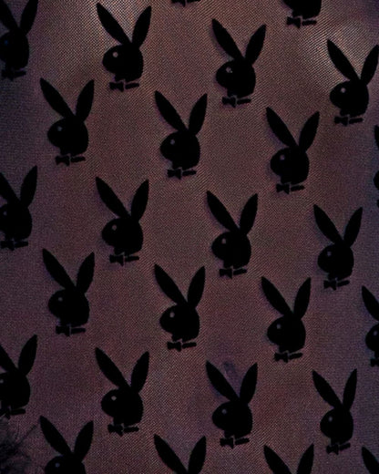 Chemise Bunny Queen Noir en noir - Playboy