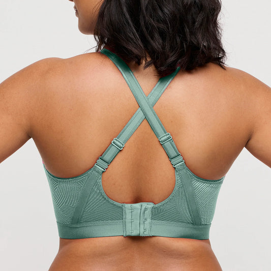The Game Wired Sports Bra In Sage - Prima Donna