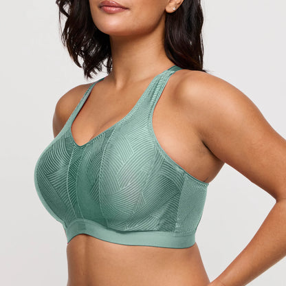 The Game Wired Sports Bra In Sage - Prima Donna