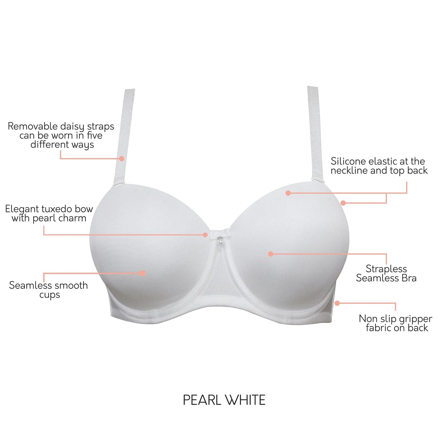 Elise Strapless Bra - Parfait