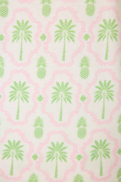 Playful Prints Island Time PJ Shorts in Ivory - PJ Salvage