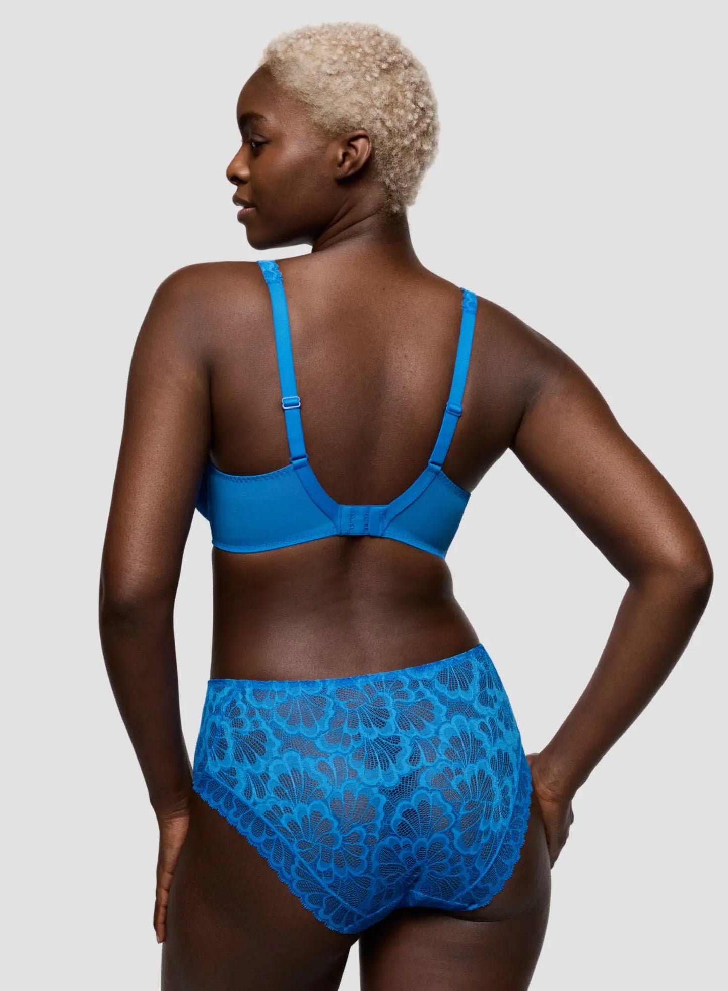 Mocuto Half Padded Plunge Bra in Blu Cina - Prima Donna