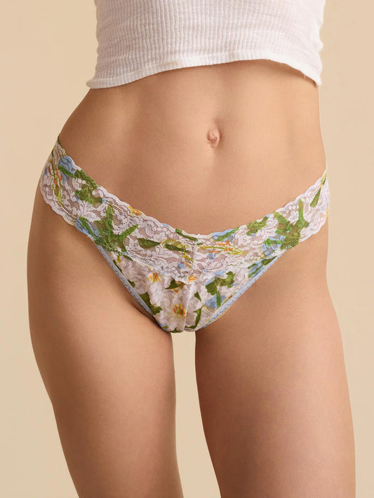 Original Rise Signature Lace Thong In Absolute Lilly - Hanky Panky