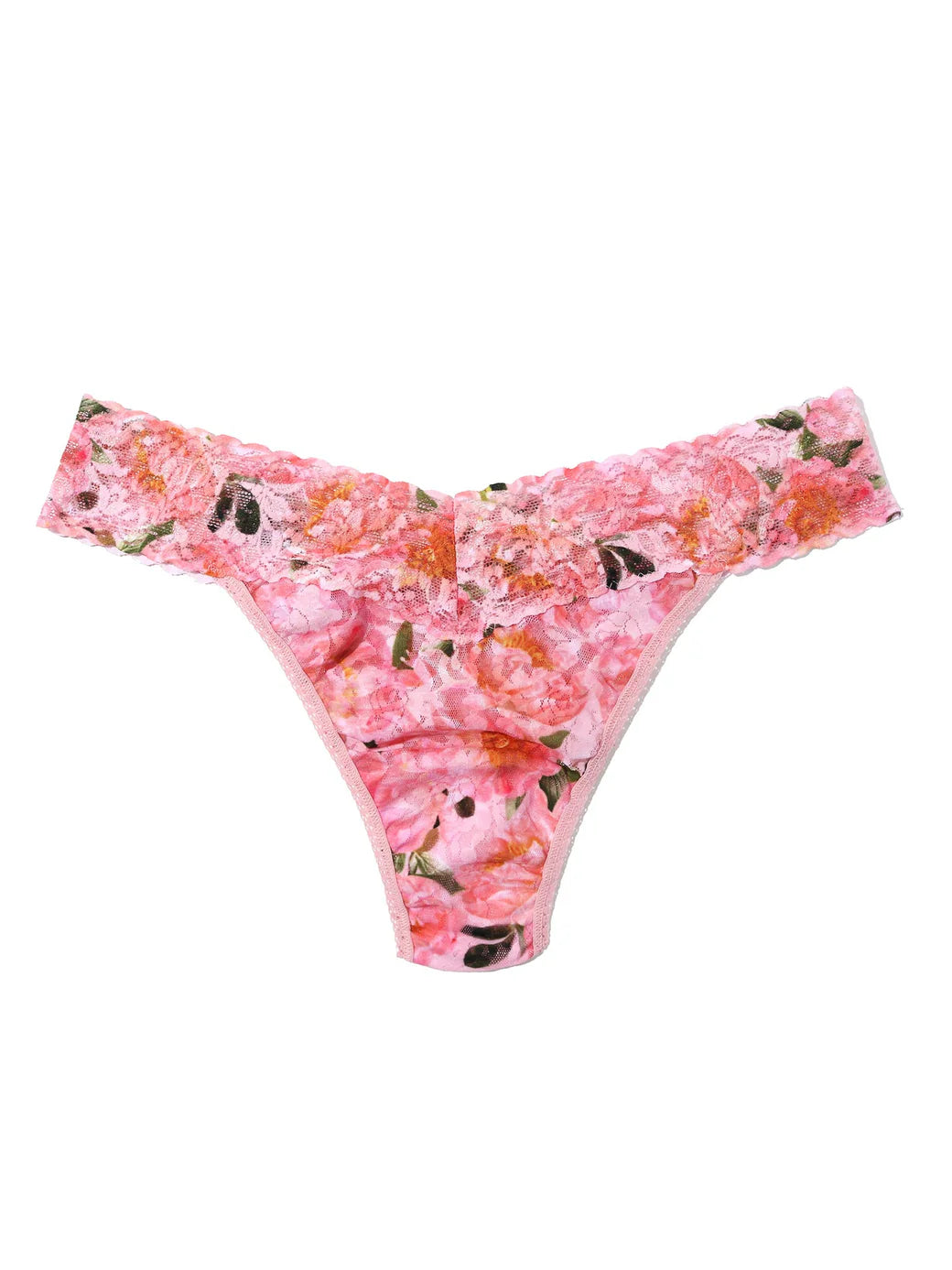 Original Rise Signature Lace Thong In Dancing Petals - Hanky Panky