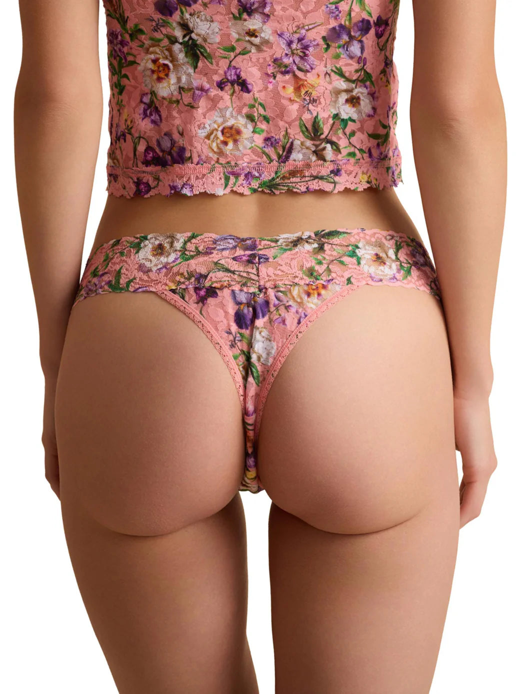 Original Rise Signature Lace Thong in Fawning Flora - Hanky Panky
