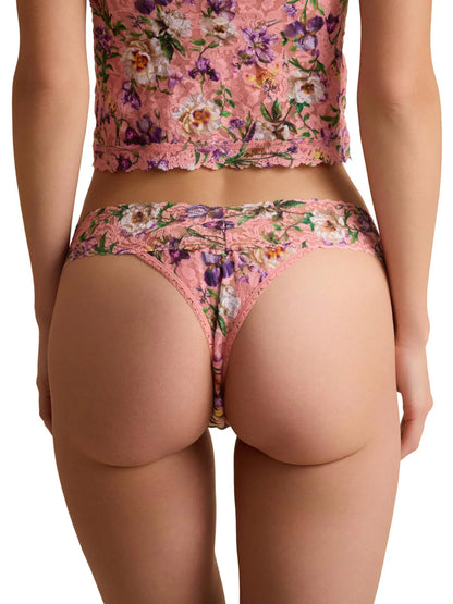 Original Rise Signature Lace Thong in Fawning Flora - Hanky Panky