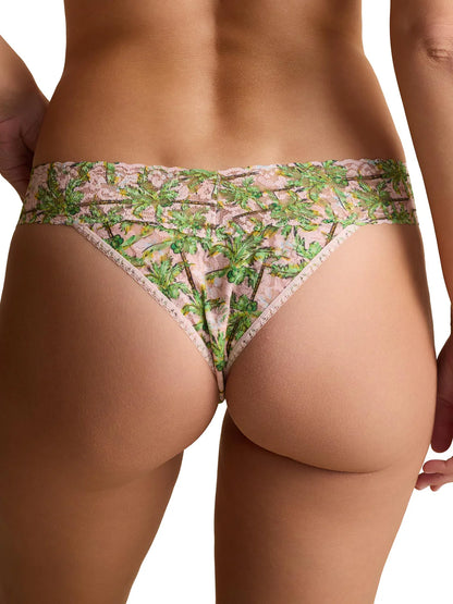 Original Rise Signature Lace Thong in Palm Breeze - Hanky Panky