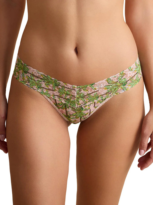 Original Rise Signature Lace Thong in Palm Breeze - Hanky Panky