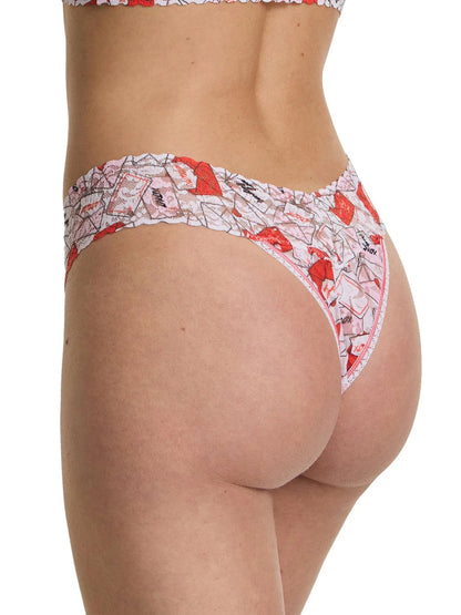 Original Rise Signature Lace Thong In With Love - Hanky Panky
