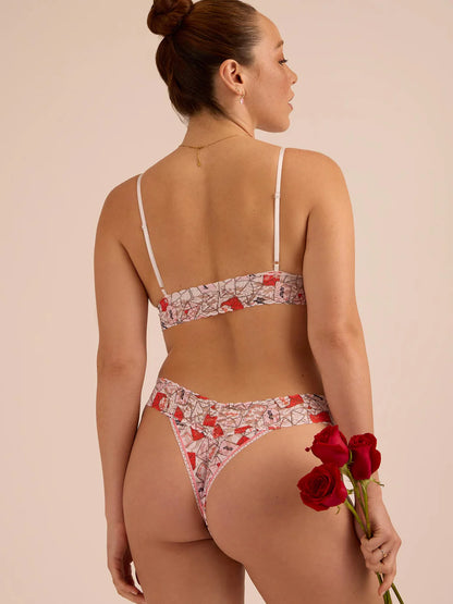 Original Rise Signature Lace Thong In With Love - Hanky Panky
