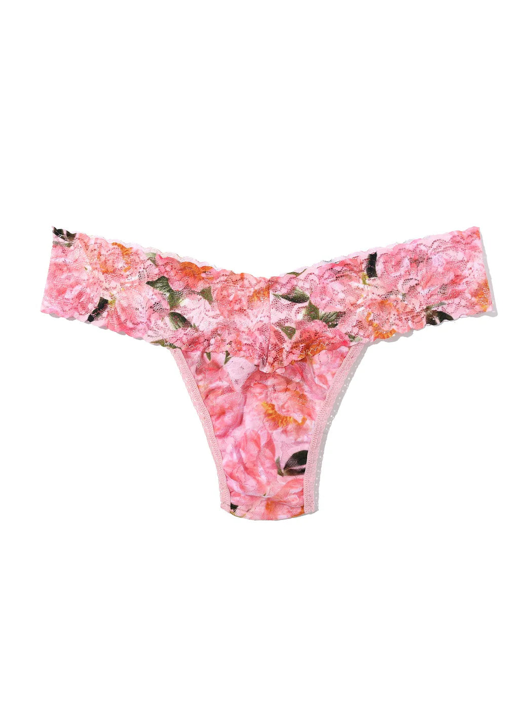 Low Rise Signature Lace Thong In Dancing Petals - Hanky Panky