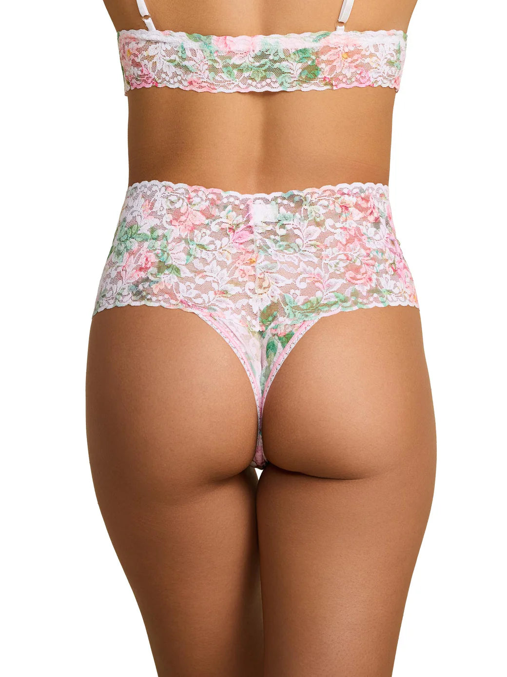 Retro Signature Lace Thong in Rococo Rose - Hanky Panky