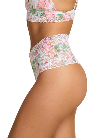 Retro Signature Lace Thong in Rococo Rose - Hanky Panky