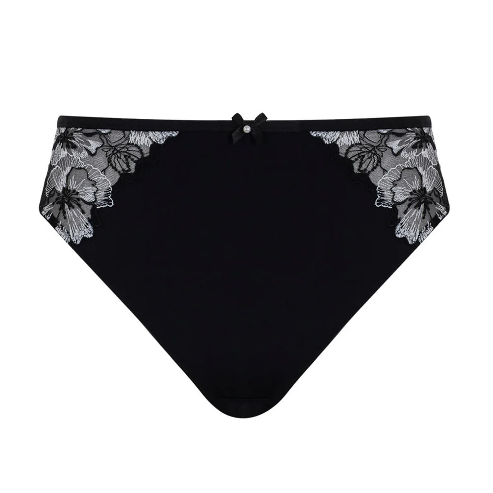 Marlene High Waist Brazilian In Black - Panache