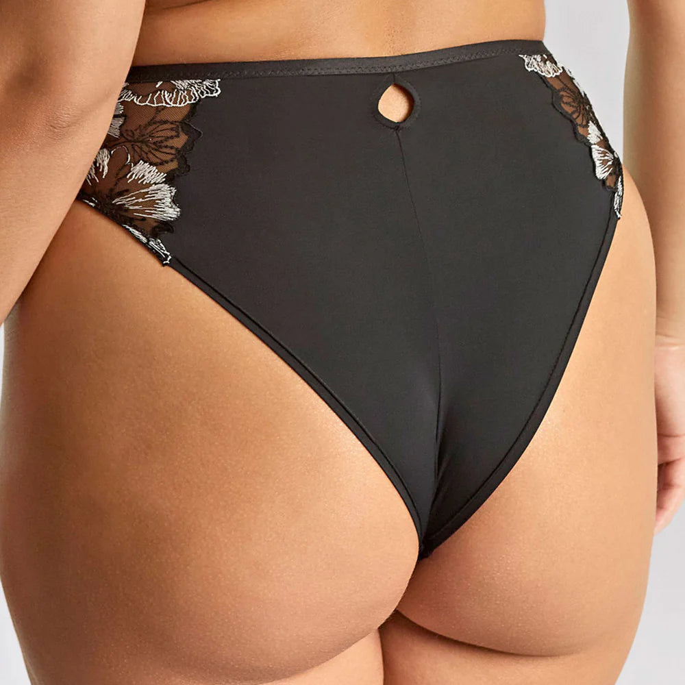 Marlene High Waist Brazilian In Black - Panache