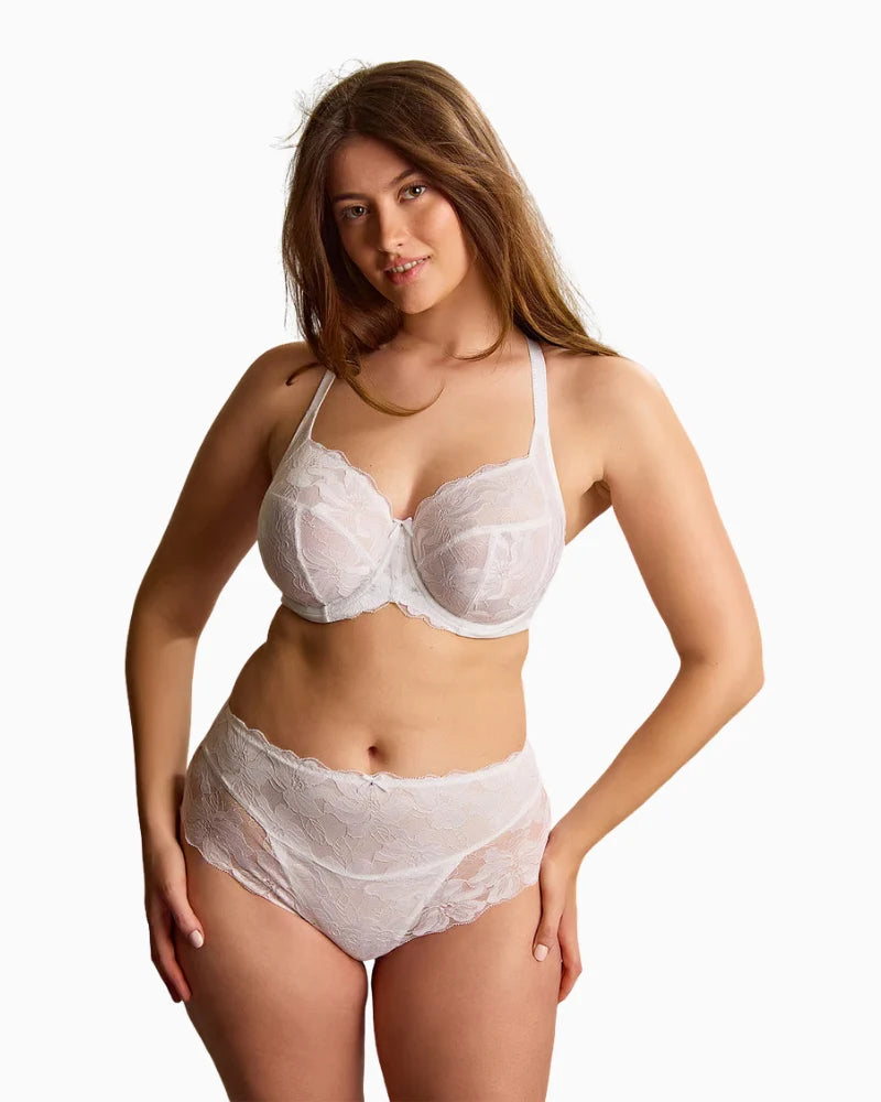 Evangeline Deep Brief in White - Panache