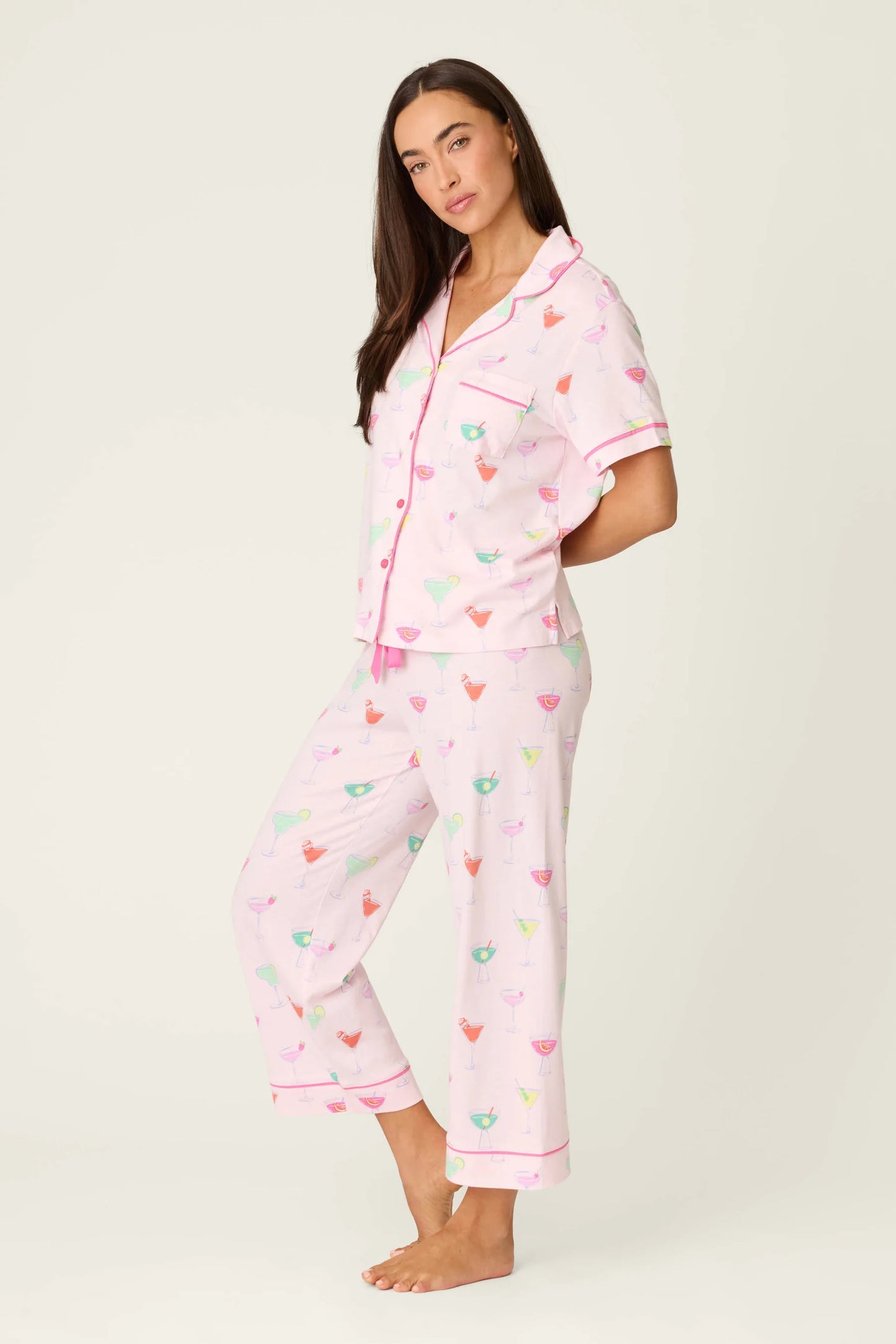 Whimsy PJ Set in Light Pink - PJ Salvage