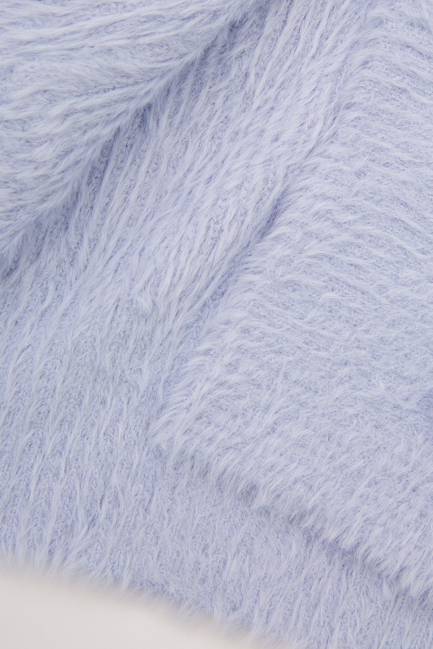 Haut de nuit à bandes en tricot de plumes - Brume bleue - PJ Salvage