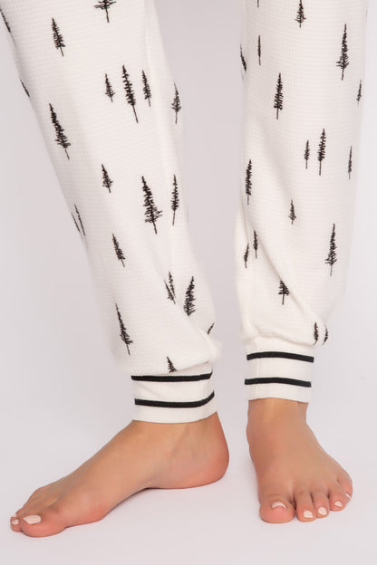 May The Forest Be With You Pant Sleepwear In Ivory - PJ Salvage
