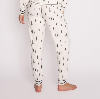 May The Forest Be With You Pant Sleepwear In Ivory - PJ Salvage