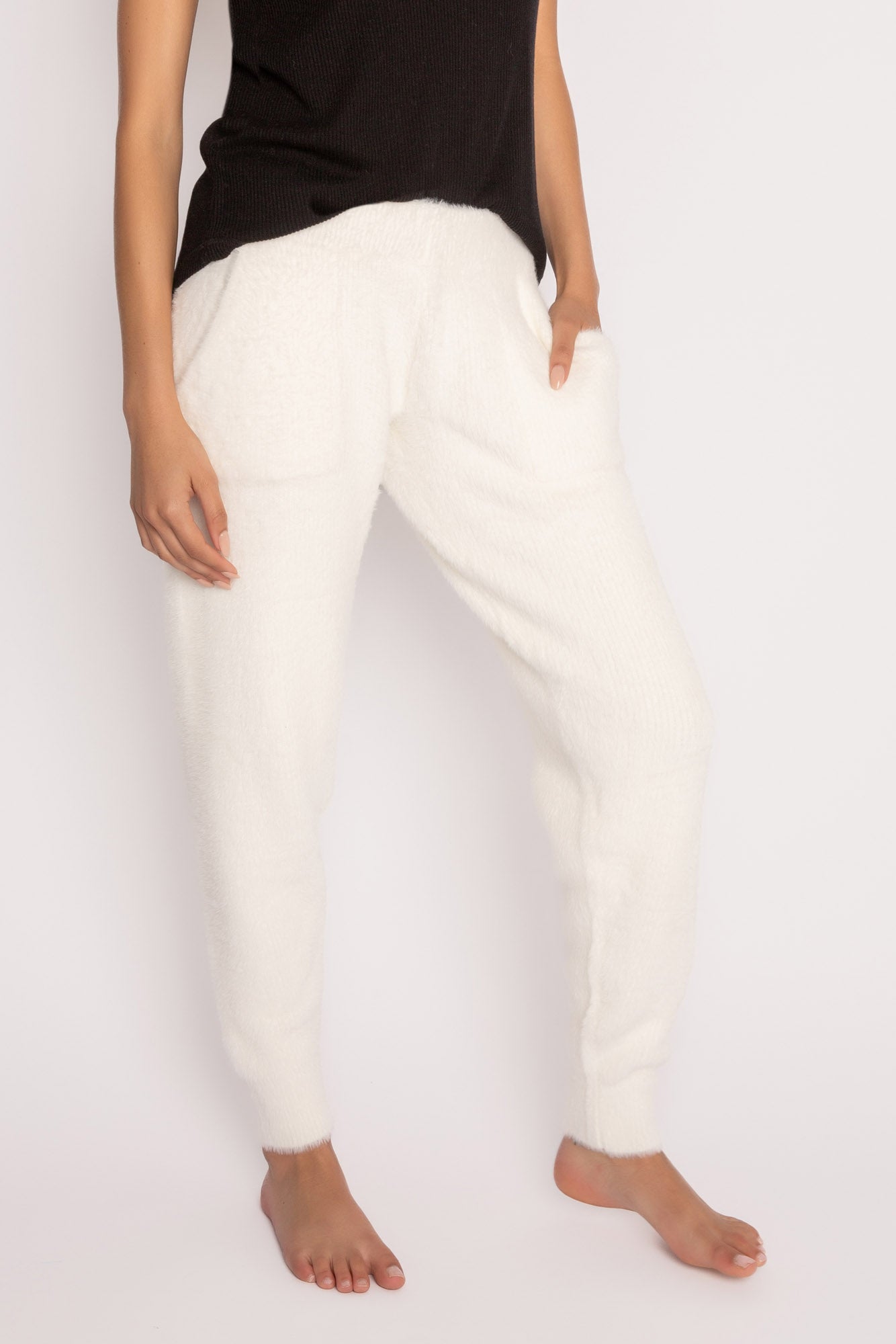 Mountain Mama Banded Sleepwear Pant In Ivory - PJ Salvage