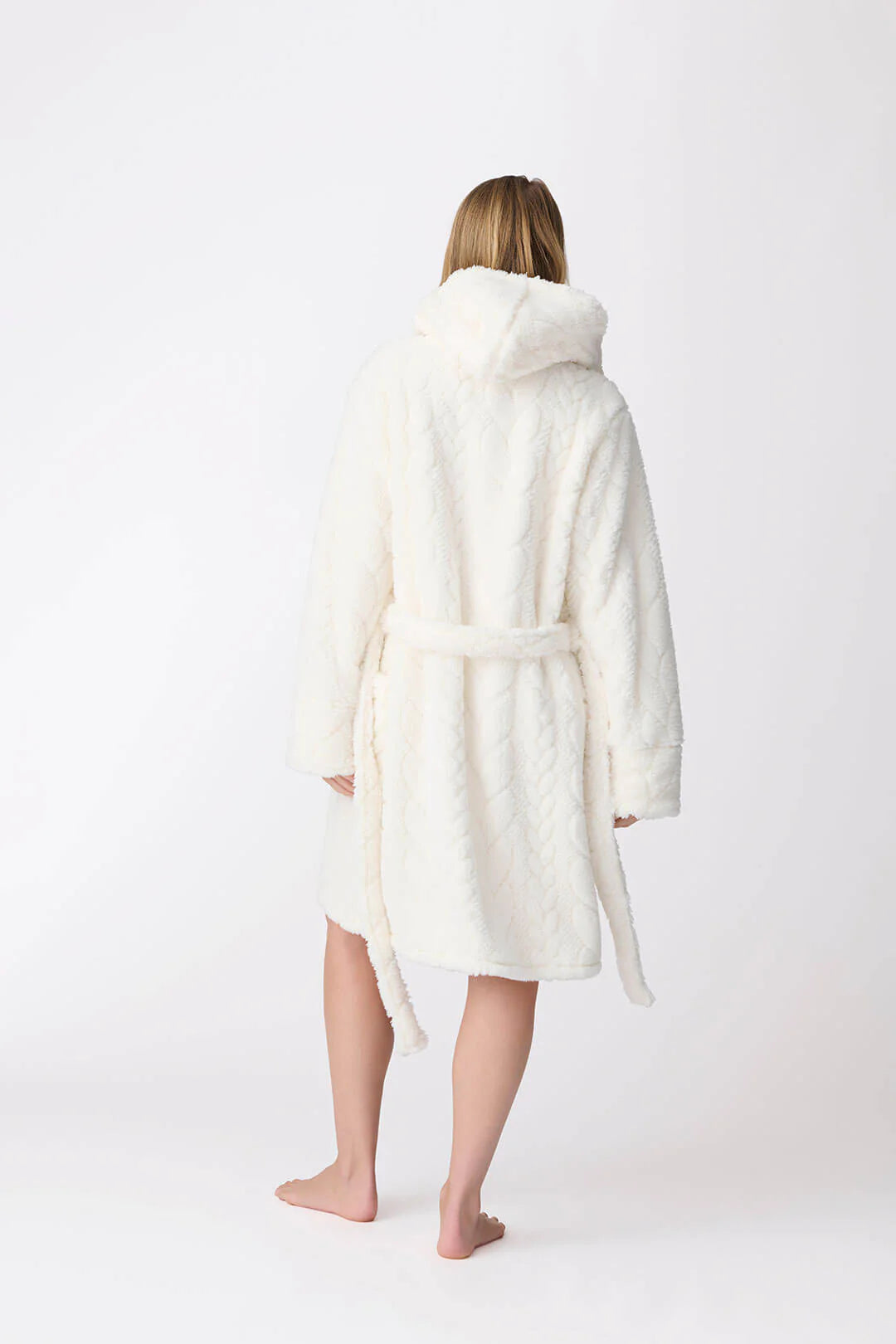 Lets Get Cozy Robe In Ivory - P.J. Salvage