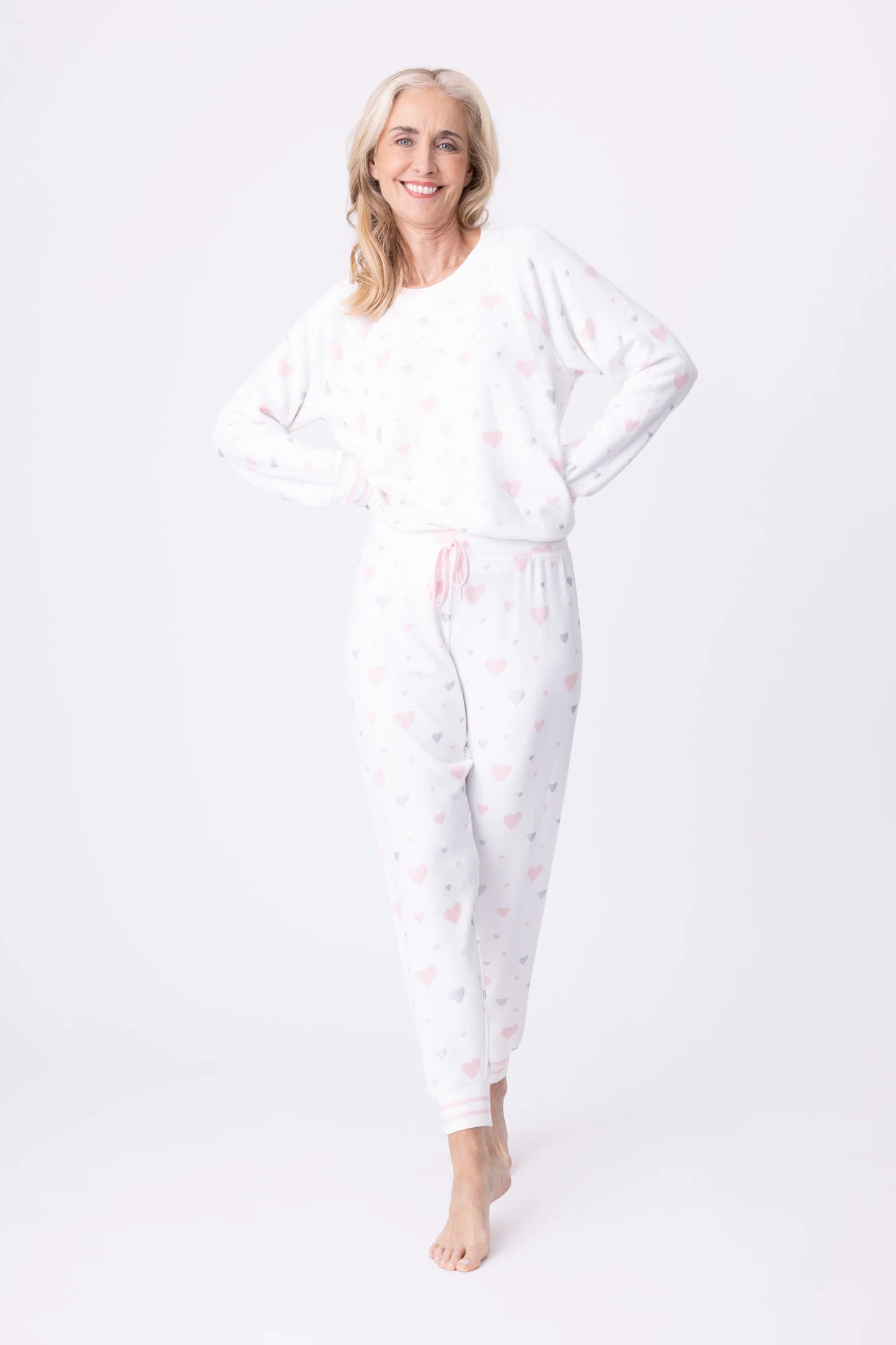 Full of Love PJ Set In Ivory - P.J. Salvage