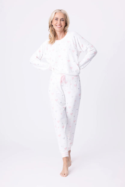 Full of Love PJ Set In Ivory - P.J. Salvage