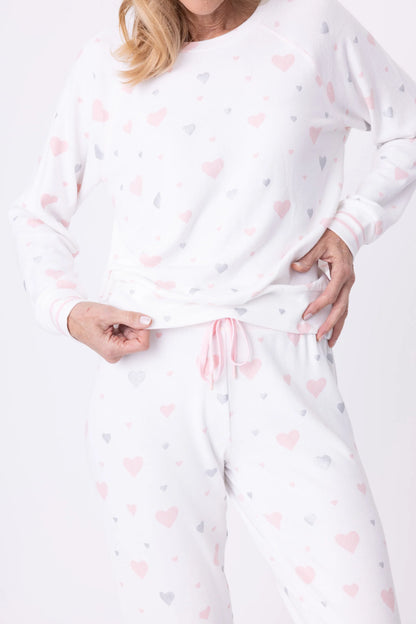 Full of Love PJ Set In Ivory - P.J. Salvage