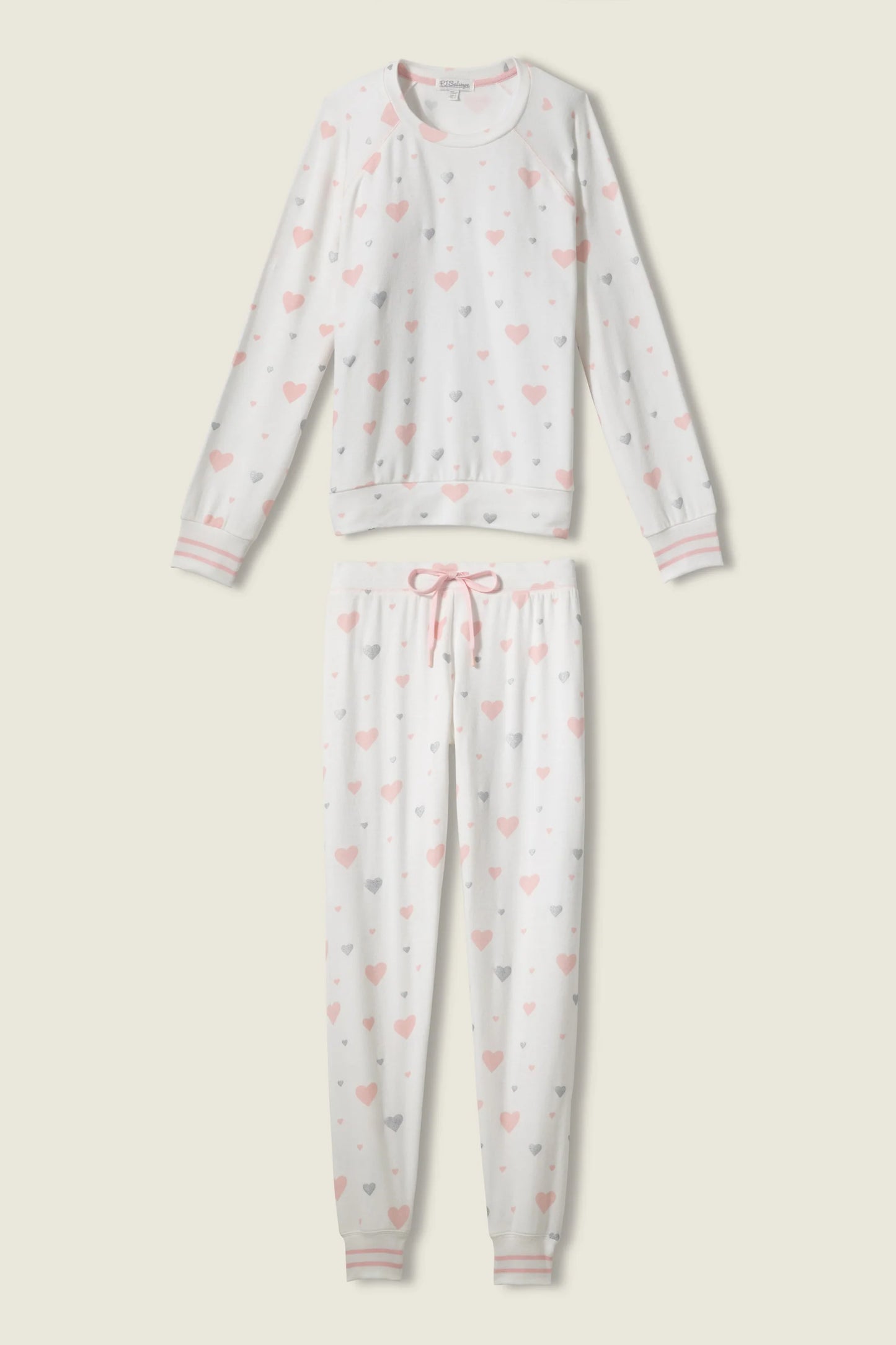 Full of Love PJ Set In Ivory - P.J. Salvage