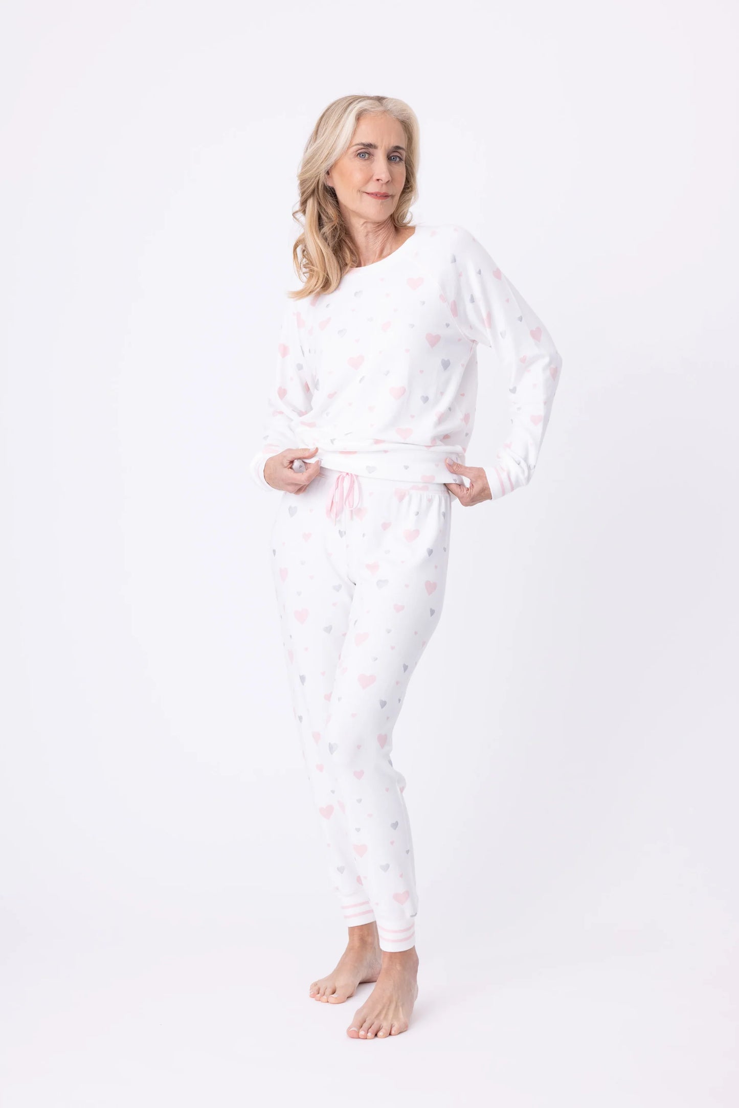 Full of Love PJ Set In Ivory - P.J. Salvage