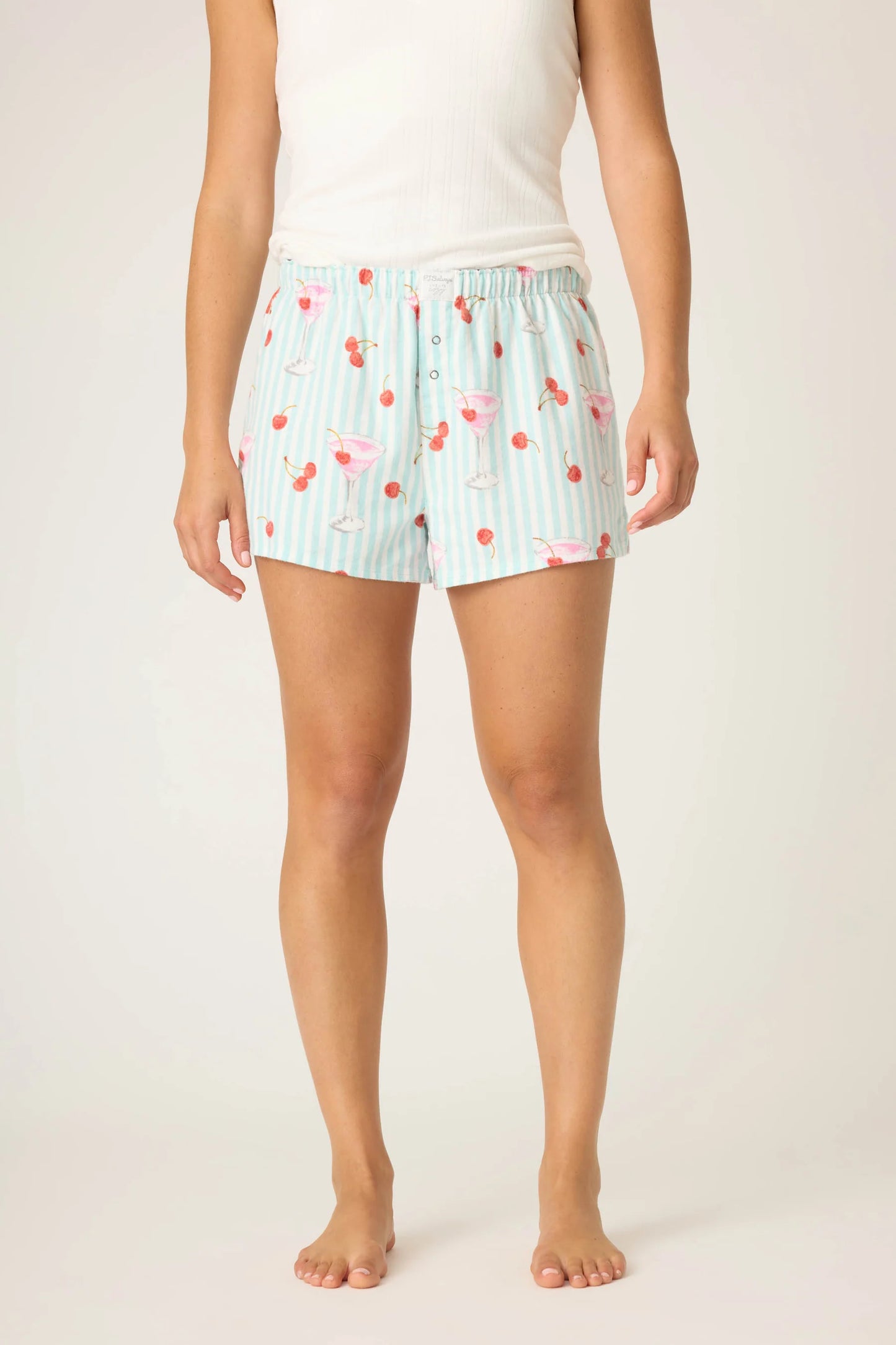 Flannels Short In Light Mint - PJ Salvage