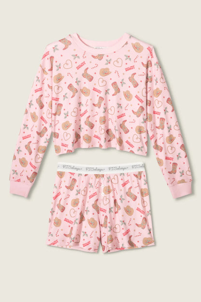 Boyfriend Boxer Short Gift Sets In Pink - PJ Salvage