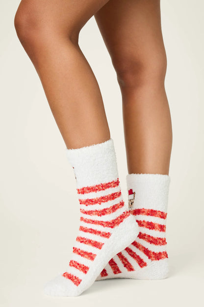 Emboidered Cat Cozy In White - PJ Salvage