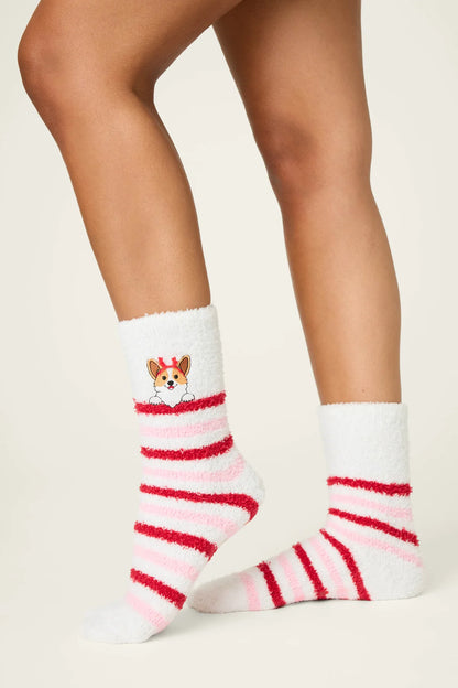 Emboidered Korgi Cozy In White - PJ Salvage