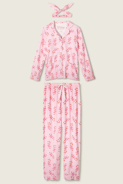 Flannels PJ Set In Baby Pink - PJ Salvage