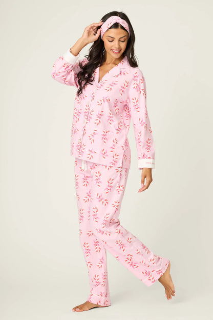 Flannels PJ Set In Baby Pink - PJ Salvage