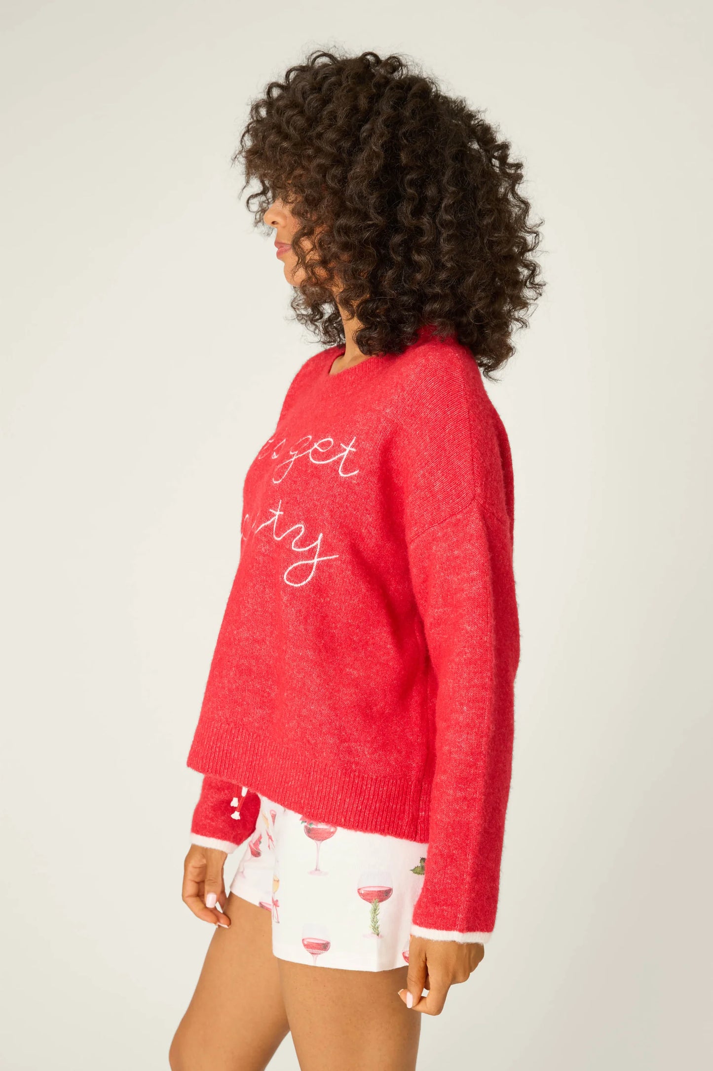 Lets Get Toasty Pullover Top In Samba Red - PJ Salvage