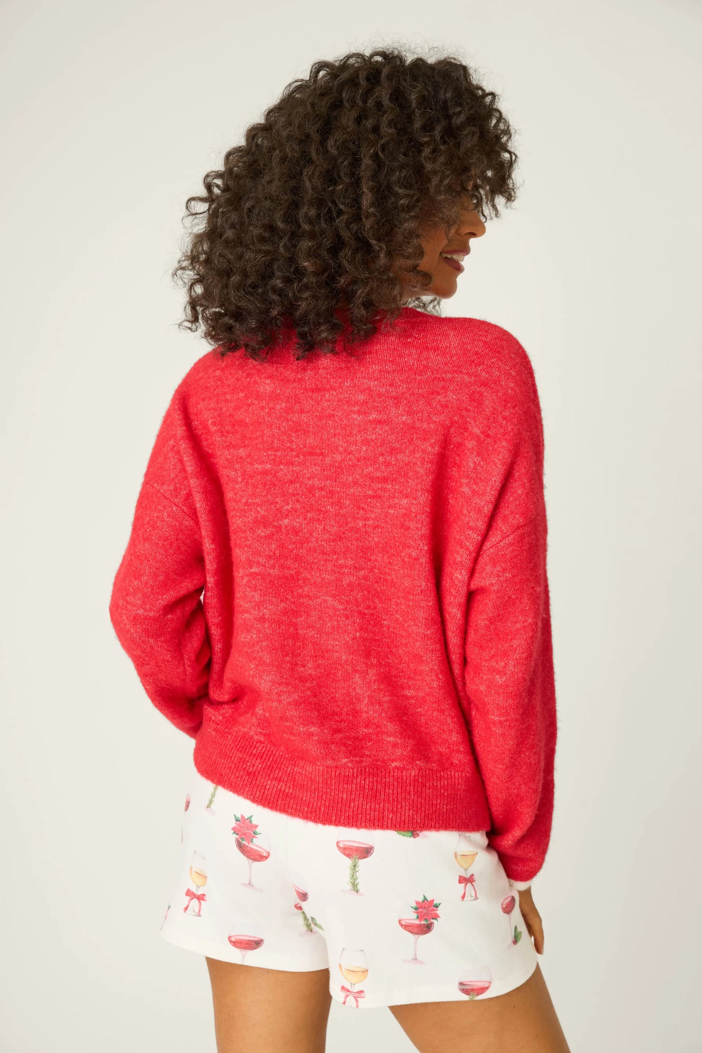 Lets Get Toasty Pullover Top In Samba Red - PJ Salvage