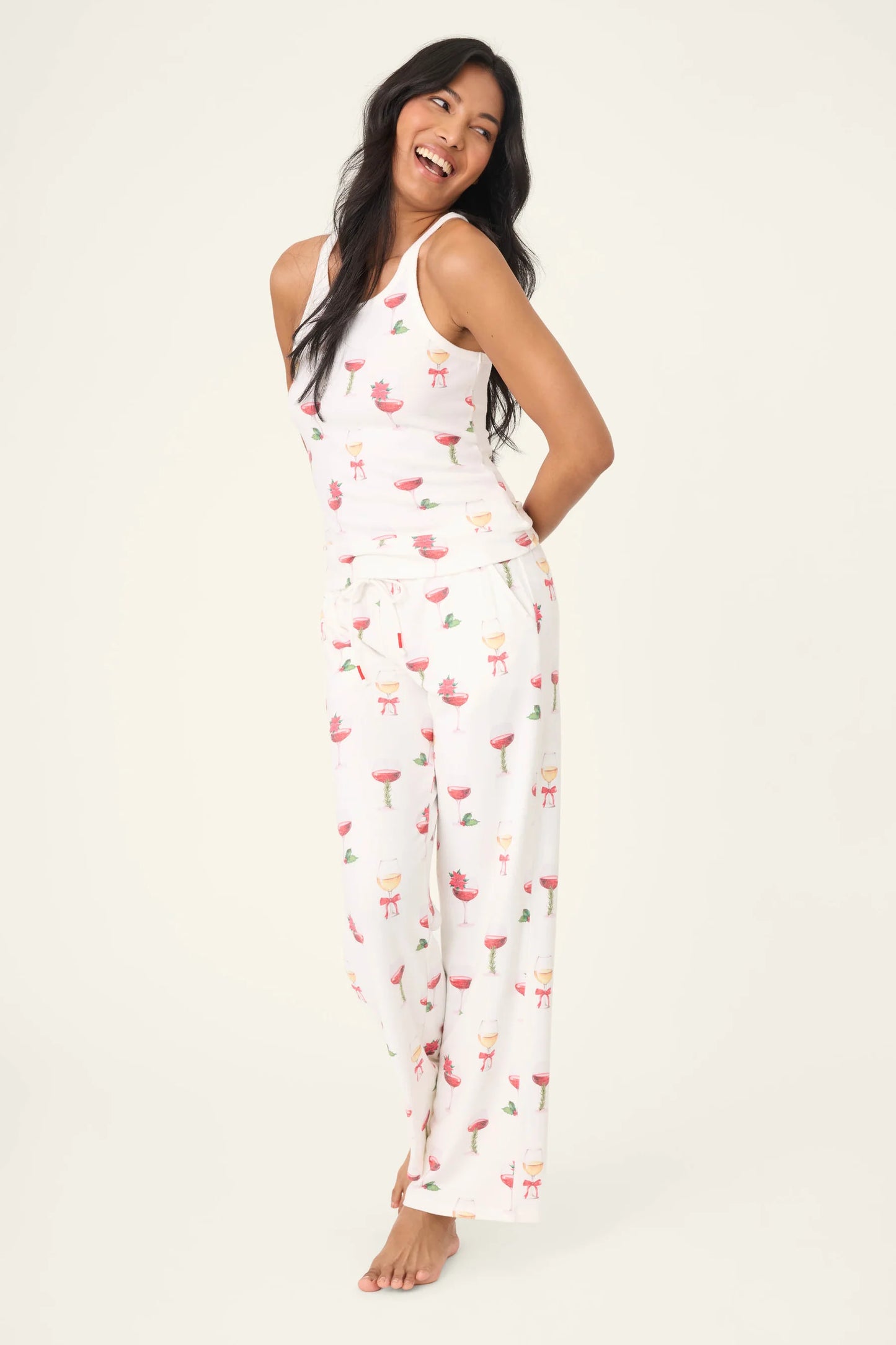 Lets Get Toasty Tank Top In Ivory - PJ Salvage