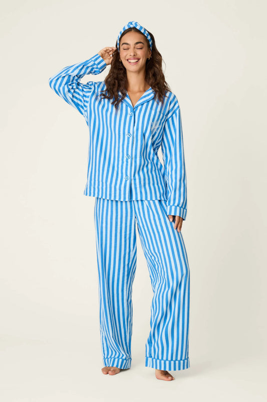 Flannels Icon Set in Coast Stripe - PJ Salvage